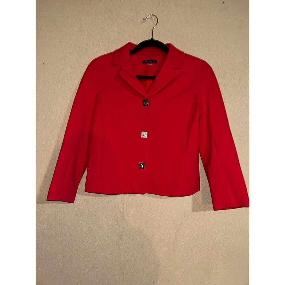 Tommy Hilfiger Sca Professional Office Business Preppy Twist Button  Blazer